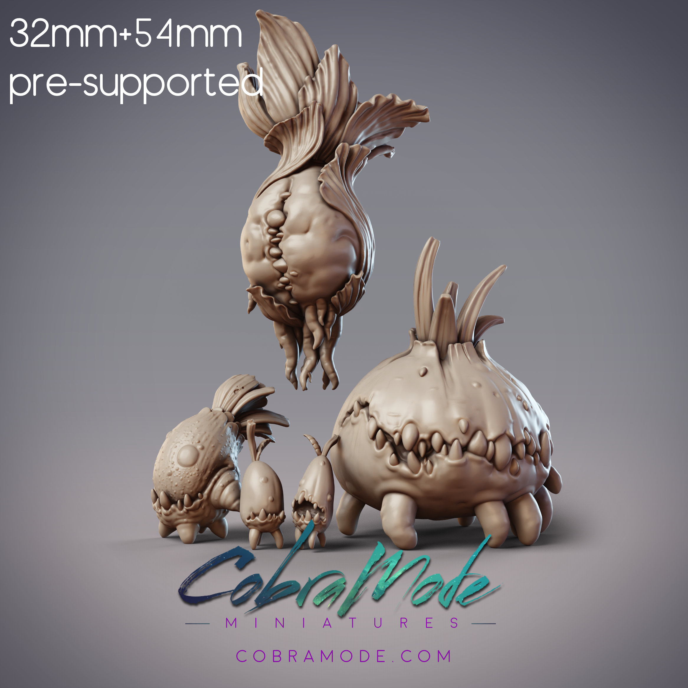 Vegetable Monsters - Plant Form Nature Spirits (Pre-supported)